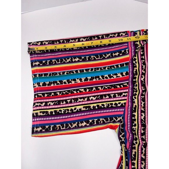 Vibrant Southwest Aztec Print Long Kimono Duster Cardigan Boho Tribal SZ UNKNOWN - Picture 11 of 12